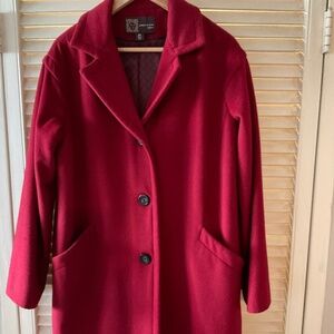 Wool coat  - Anne Klein - size S - Red